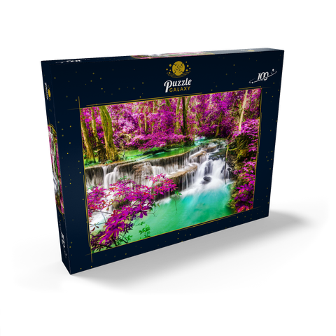 Huay Mae Khamin Wasserfall, Thailand 100 Puzzle Schachtel Ansicht2