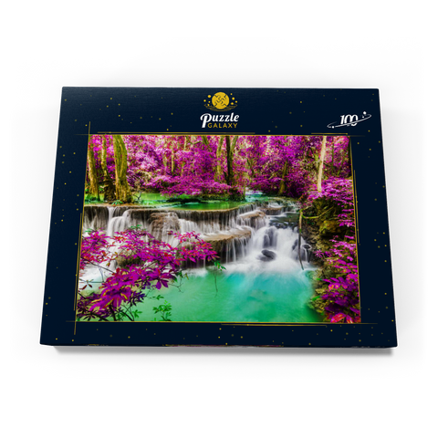 Huay Mae Khamin Wasserfall, Thailand 100 Puzzle Schachtel Ansicht3