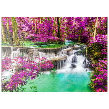 puzzleplate Huay Mae Khamin Wasserfall, Thailand 100 Puzzle