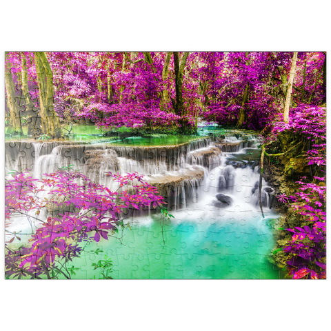 puzzleplate Huay Mae Khamin Wasserfall, Thailand 200 Puzzle