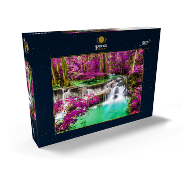 Huay Mae Khamin Wasserfall, Thailand 500 Puzzle Schachtel Ansicht2