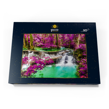 Huay Mae Khamin Wasserfall, Thailand 500 Puzzle Schachtel Ansicht3