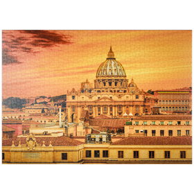 Darstellung des Puzzle Motivs Vatikan Stadt, Rom - Puzzleteile: 1000