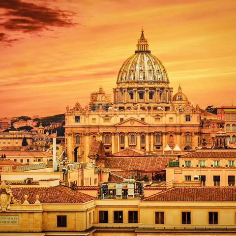 Vatikan Stadt, Rom 1000 Puzzle 3D Modell
