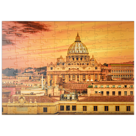 Darstellung des Puzzle Motivs Vatikan Stadt, Rom - Puzzleteile: 100