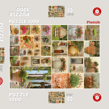 Blumentöpfe 1000 Puzzle Schachtel 3D Modell