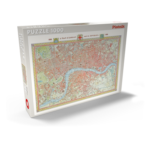 Stadtplan London, 1831 1000 Puzzle Schachtel Ansicht2
