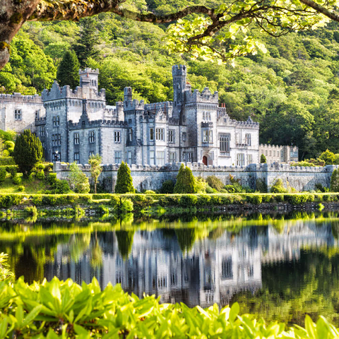 Kylemore Abbey in Connemara, County Galway, Ireland 100 Puzzle 3D Modell