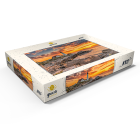 Alternative Darstellung des Puzzle-Motivs Portland-Leuchtturm bei Sonnenaufgang in New England, Maine, USA – Puzzleteile: 1000
