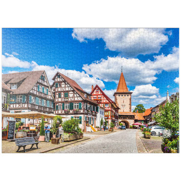 puzzleplate Gengenbach, Schwarzwald, Deutschland 1000 Puzzle