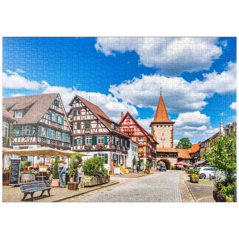 puzzleplate Gengenbach, Schwarzwald, Deutschland 1000 Puzzle