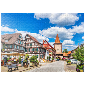 Darstellung des Puzzle Motivs Gengenbach, Schwarzwald, Deutschland - Puzzleteile: 1000