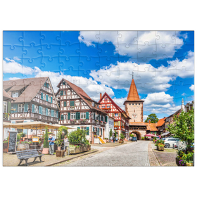 Darstellung des Puzzle-Motivs Gengenbach, Schwarzwald, Deutschland – Puzzleteile: 100