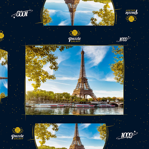 Eiffelturm, Paris. Frankreich 1000 Puzzle Schachtel 3D Modell