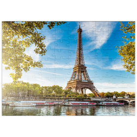 Darstellung des Puzzle-Motivs Eiffelturm, Paris. Frankreich – Puzzleteile: 100