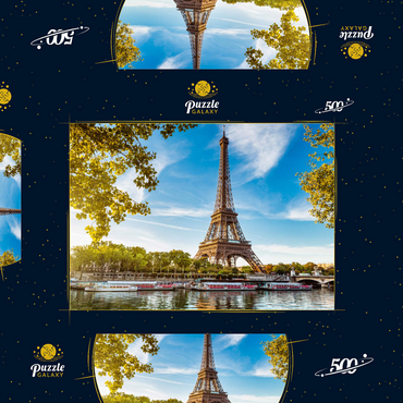Eiffelturm, Paris. Frankreich 500 Puzzle Schachtel 3D Modell
