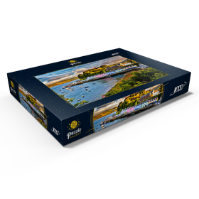 Darstellung des Puzzle Motivs Blick auf Portree vor Sonnenuntergang, Isle of Skye, Schottland - Puzzleteile: 1000