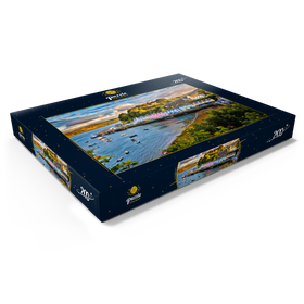 Alternative Darstellung des Puzzle-Motivs Blick auf Portree vor Sonnenuntergang, Isle of Skye, Schottland – Puzzleteile: 200