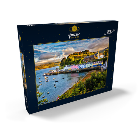 Blick auf Portree vor Sonnenuntergang, Isle of Skye, Schottland 200 Puzzle Schachtel Ansicht2