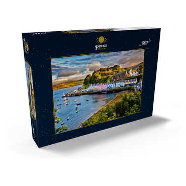 Blick auf Portree vor Sonnenuntergang, Isle of Skye, Schottland 500 Puzzle Schachtel Ansicht2