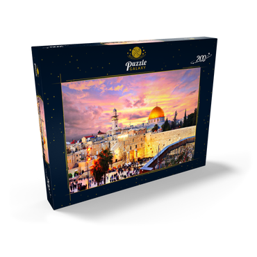 Skyline der Altstadt an der Westmauer und dem Tempelberg in Jerusalem, Israel 200 Puzzle Schachtel Ansicht2