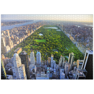 puzzleplate Luftaufnahme des Central Park, Manhattan, New York 1000 Puzzle
