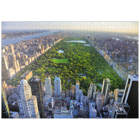 Darstellung des Puzzle Motivs Luftaufnahme des Central Park, Manhattan, New York - Puzzleteile: 1000