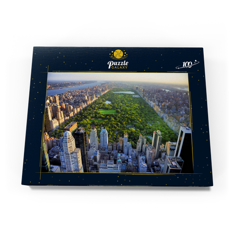 Luftaufnahme des Central Park, Manhattan, New York 100 Puzzle Schachtel Ansicht3