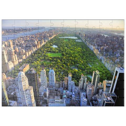 puzzleplate Luftaufnahme des Central Park, Manhattan, New York 100 Puzzle