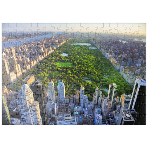 puzzleplate Luftaufnahme des Central Park, Manhattan, New York 200 Puzzle