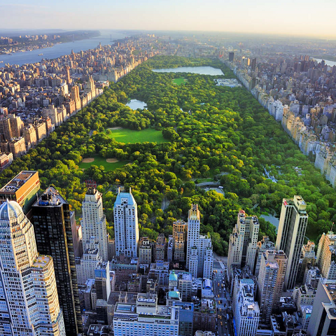 Luftaufnahme des Central Park, Manhattan, New York 500 Puzzle 3D Modell