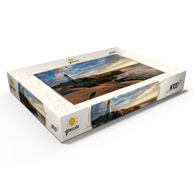 Alternative Darstellung des Puzzle-Motivs Sonnenuntergang am Leuchtturm von Peggys Cove, Neuschottland, Kanada – Puzzleteile: 1000