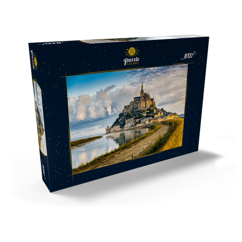 Morgenblick auf den Mont Saint-Michel - Frankreich 1000 Puzzle Schachtel Ansicht2