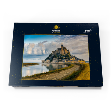 Morgenblick auf den Mont Saint-Michel - Frankreich 1000 Puzzle Schachtel Ansicht3
