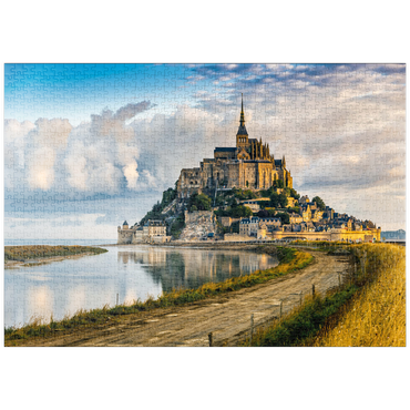puzzleplate Morgenblick auf den Mont Saint-Michel - Frankreich 1000 Puzzle