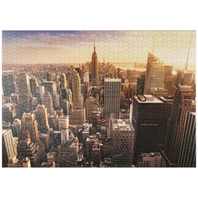 Darstellung des Puzzle-Motivs Skyline von New York City – Puzzleteile: 1000