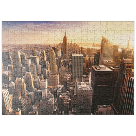 Darstellung des Puzzle-Motivs Skyline von New York City – Puzzleteile: 200