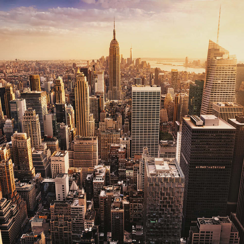 Skyline von New York City 500 Puzzle 3D Modell