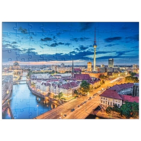 Darstellung des Puzzle-Motivs Skyline Berlin – Puzzleteile: 100