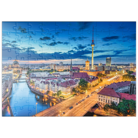 puzzleplate Skyline Berlin 100 Puzzle
