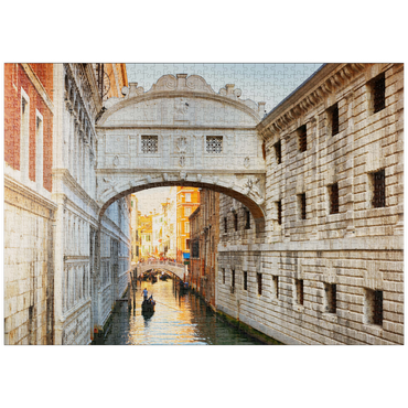puzzleplate Ponte dei Sospiri (Seufzerbücke), Venedig 1000 Puzzle
