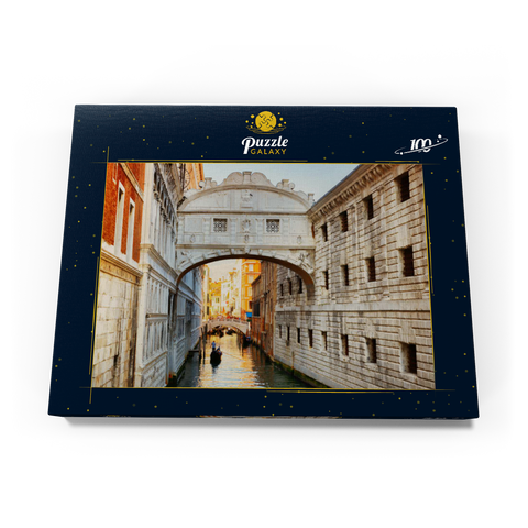 Ponte dei Sospiri (Seufzerbücke), Venedig 100 Puzzle Schachtel Ansicht3