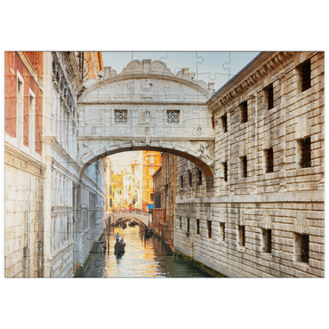 puzzleplate Ponte dei Sospiri (Seufzerbücke), Venedig 100 Puzzle