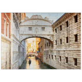 Darstellung des Puzzle Motivs Ponte dei Sospiri (Seufzerbücke), Venedig - Puzzleteile: 100