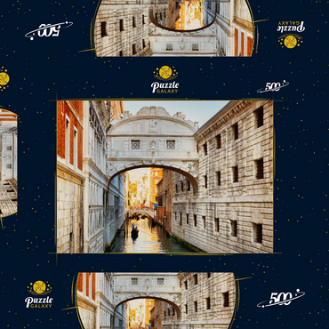 Ponte dei Sospiri (Seufzerbücke), Venedig 500 Puzzle Schachtel 3D Modell