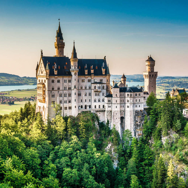 Schloss Neuschwanstein, Bayern, Deutschland 100 Puzzle 3D Modell