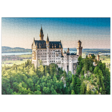 puzzleplate Schloss Neuschwanstein, Bayern, Deutschland 500 Puzzle