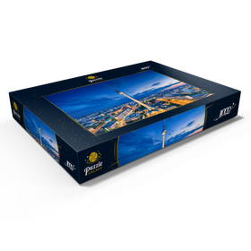 Darstellung des Puzzle Motivs Berliner Fernsehturm - Puzzleteile: 1000