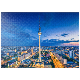 Darstellung des Puzzle Motivs Berliner Fernsehturm - Puzzleteile: 1000
