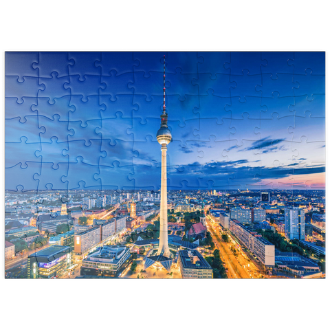 puzzleplate Berliner Fernsehturm 100 Puzzle